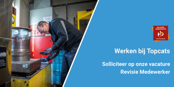 Vacature Revisie medewerker - reviseren van roetfilters en katalysatoren bij Topcats