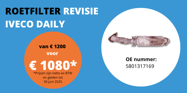 Aanbieding Iveco Daily roetfilter revisie OE-nummer 5801317169